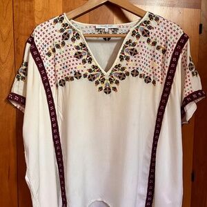 Gerard Darel Paris embroidered top Boho